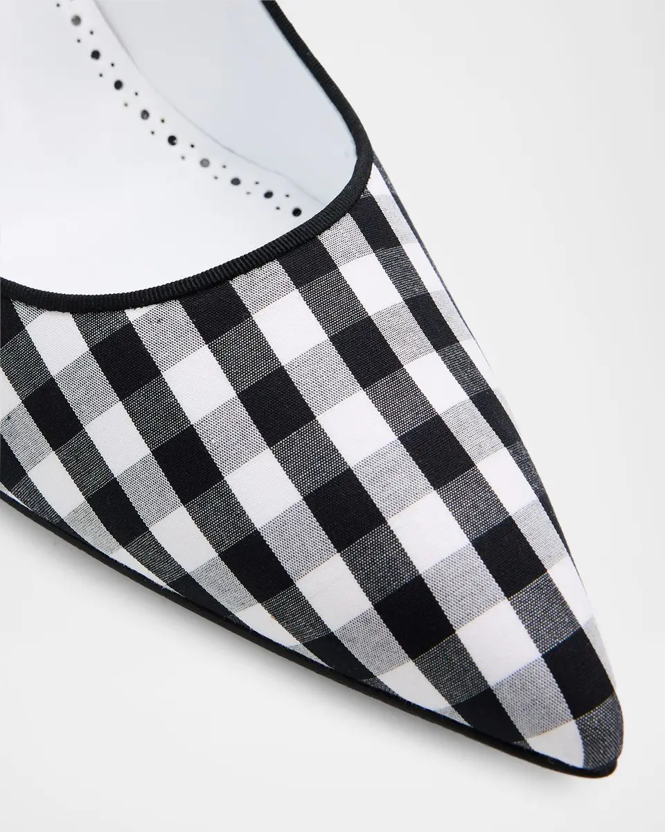 Manolo Blahnik 90mm Camparinew Gingham Mary Jane Pumps | Thumbnail 5