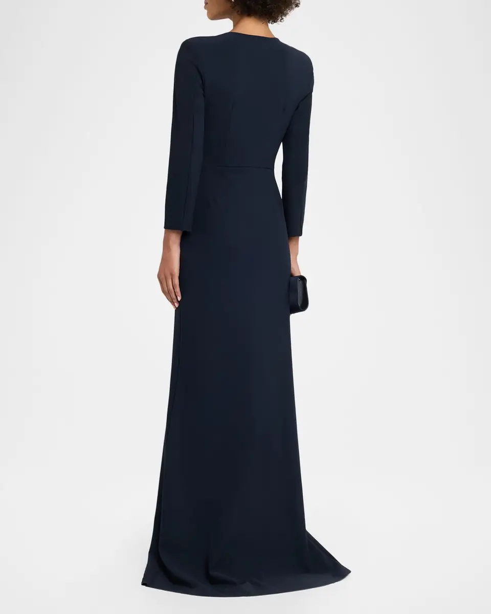 Chiara Boni La Petite Robe Wiesa Faux Pearl-Embellished Column Gown | Thumbnail 3