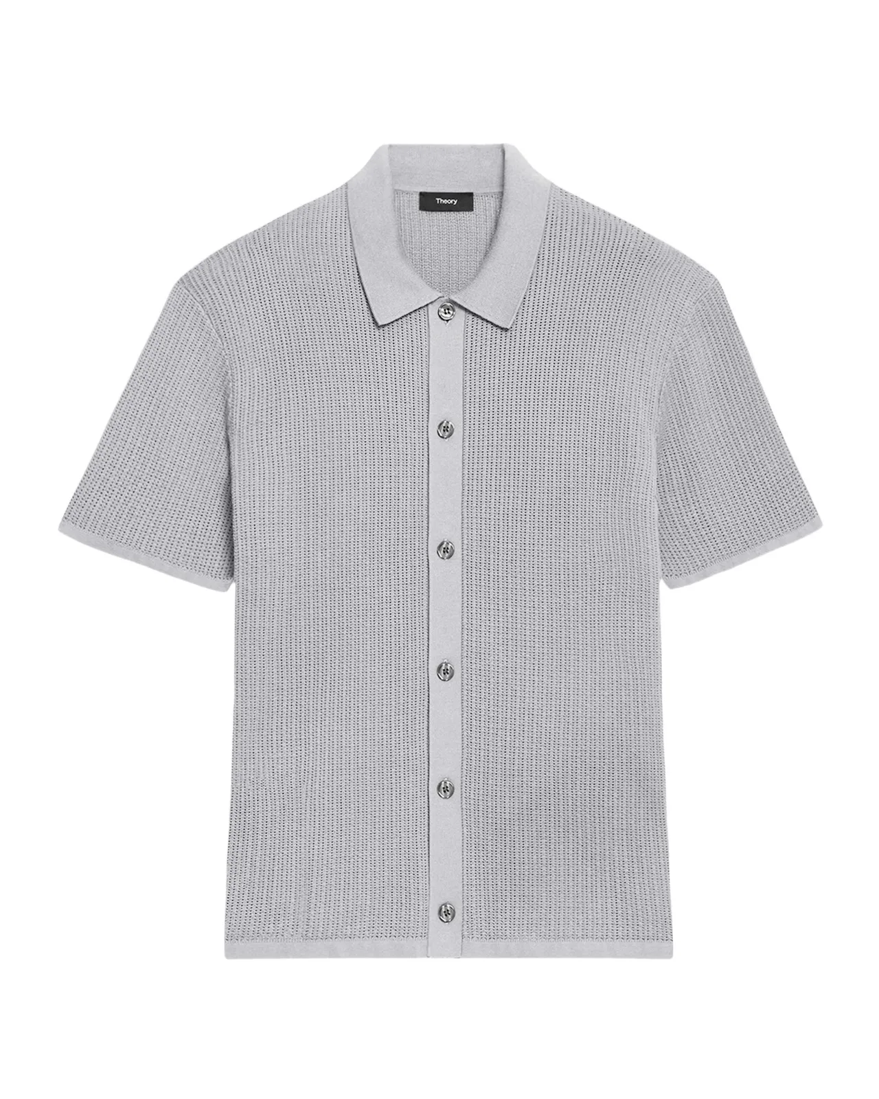 Men's Cotton Mesh Knit Short-Sleeve Shirt