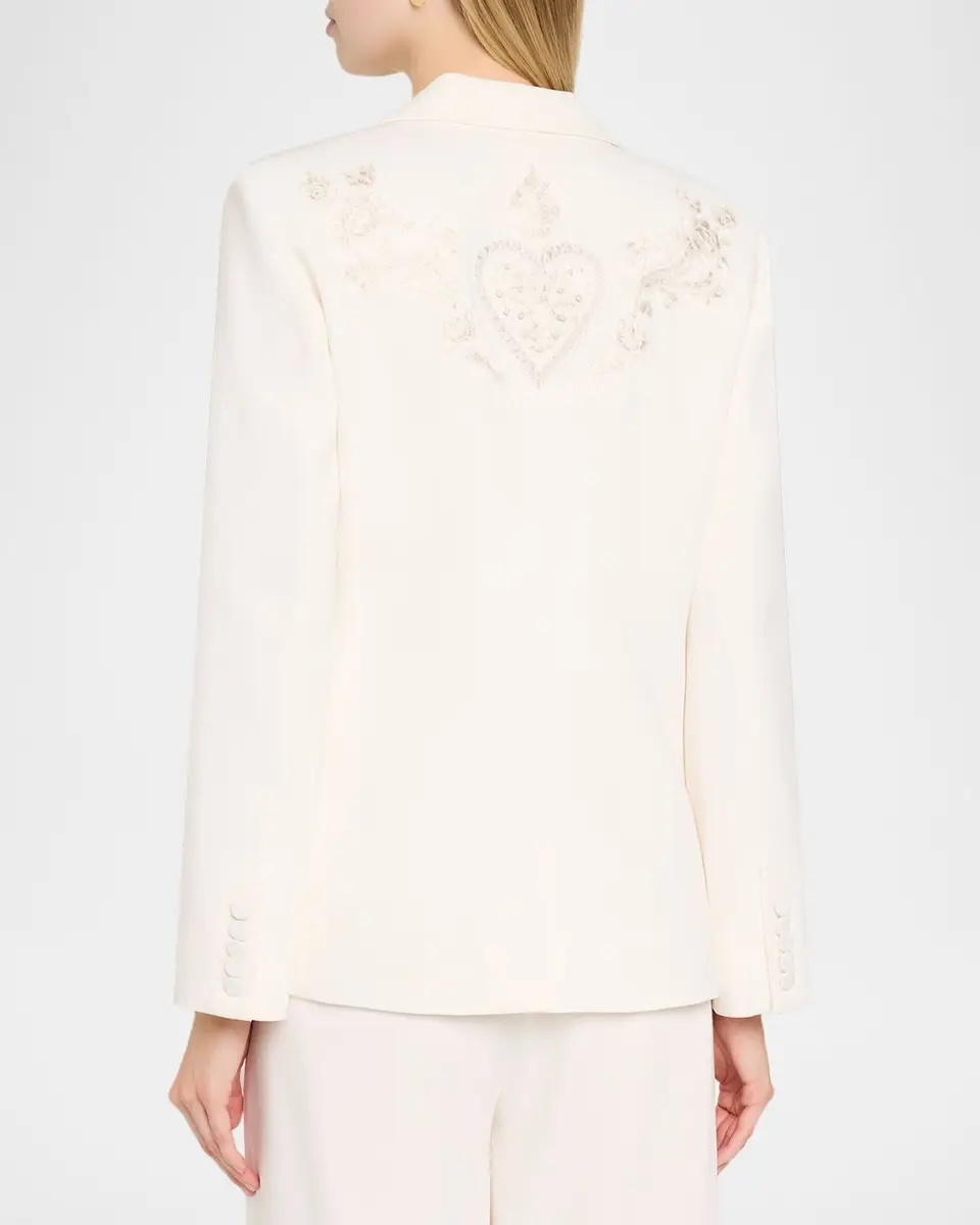 Cinq à Sept Karlie Rococo Embroidered Blazer | Thumbnail 3 Cinq à Sept Karlie Rococo Embroidered Blazer | Thumbnail 3