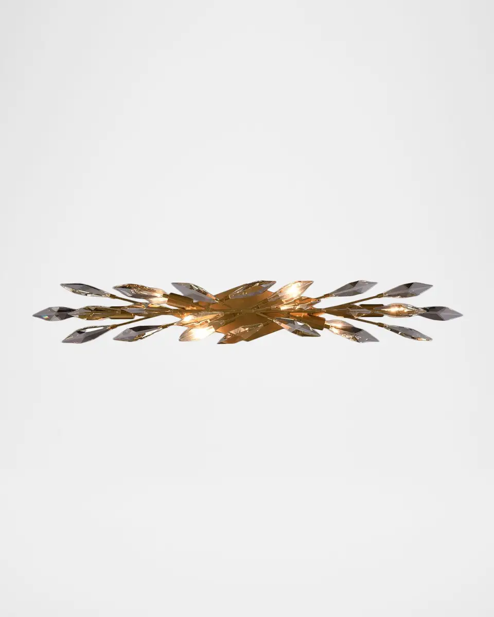 Arabela Lighting Crystal Fusion 35" 6-Light Vanity Light | Thumbnail 5 Arabela Lighting Crystal Fusion 35" 6-Light Vanity Light | Thumbnail 5