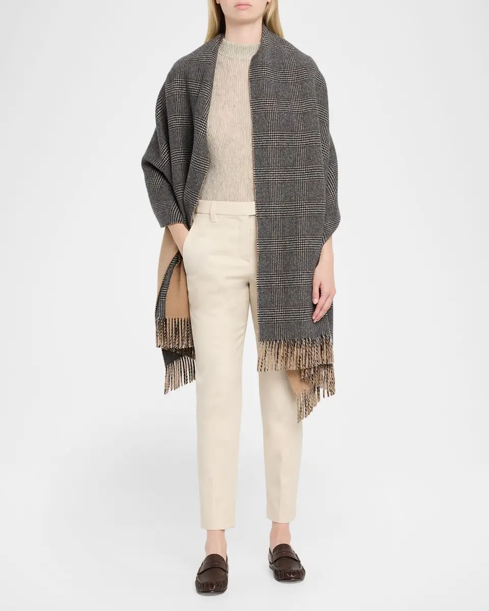 Brunello Cucinelli Monili-Trim Slim-Leg Ankle Pants | Thumbnail 2 Brunello Cucinelli Monili-Trim Slim-Leg Ankle Pants | Thumbnail 2