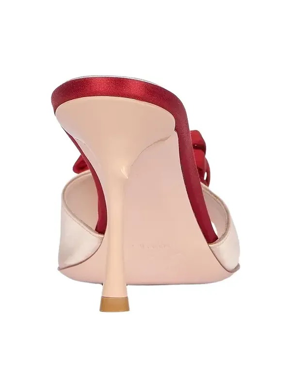 Epine Rose Vivier 85mm Satin Mule Sandals Epine Rose Vivier 85mm Satin Mule Sandals