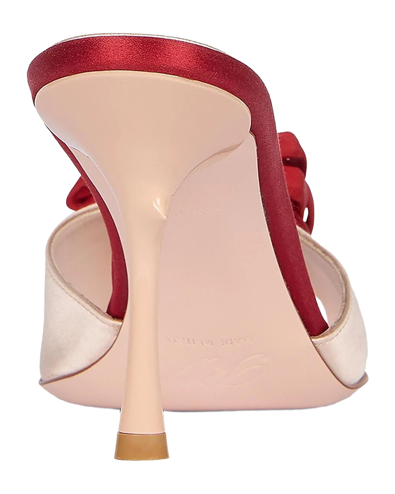 Roger Vivier Epine Rose Vivier 85mm Satin Mule Sandals
