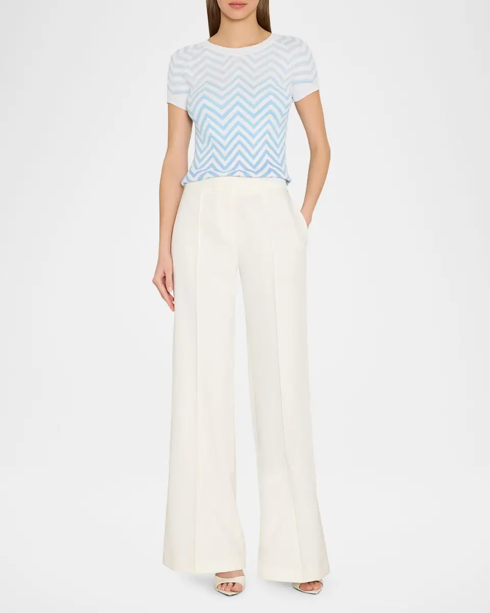 Milly Kaira Ombre Chevron Shimmer Knit Top | Thumbnail 2 Milly Kaira Ombre Chevron Shimmer Knit Top | Thumbnail 2