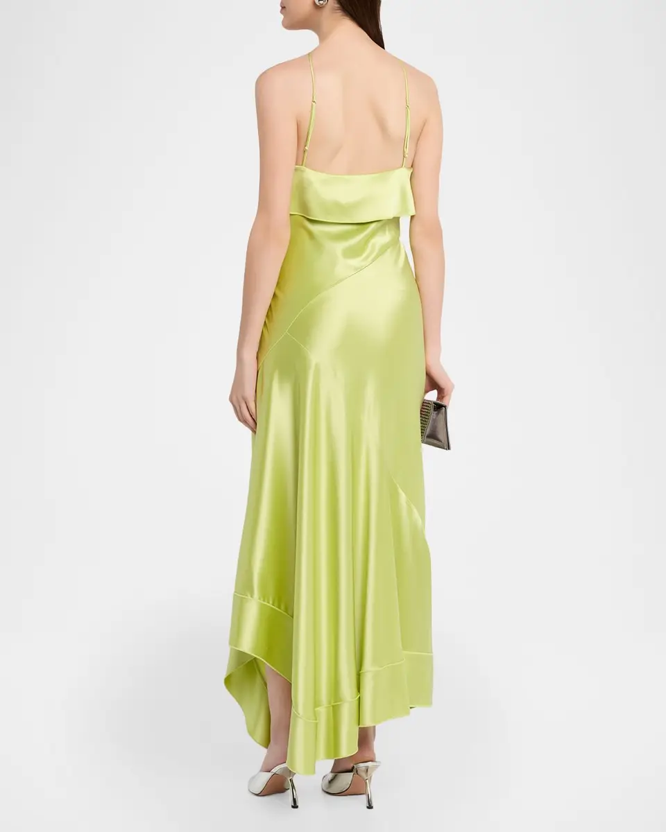 ACLER Marara Asymmetric-Hem Satin Maxi Dress | Thumbnail 3 ACLER Marara Asymmetric-Hem Satin Maxi Dress | Thumbnail 3