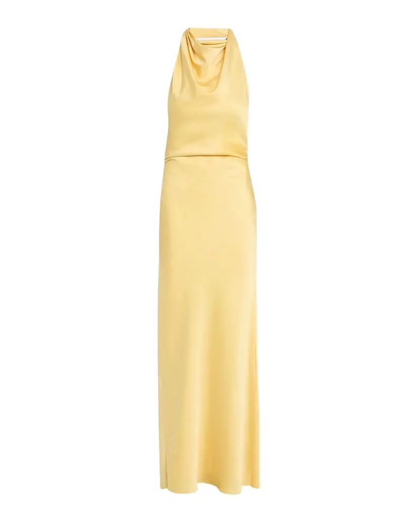 Simkhai Reannon Satin Halter Dress | Image 1 Simkhai Reannon Satin Halter Dress | Image 1