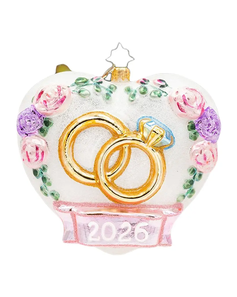 Christopher Radko 2026 Everlasting Love Christmas Ornament | Image 1 Christopher Radko 2026 Everlasting Love Christmas Ornament | Image 1