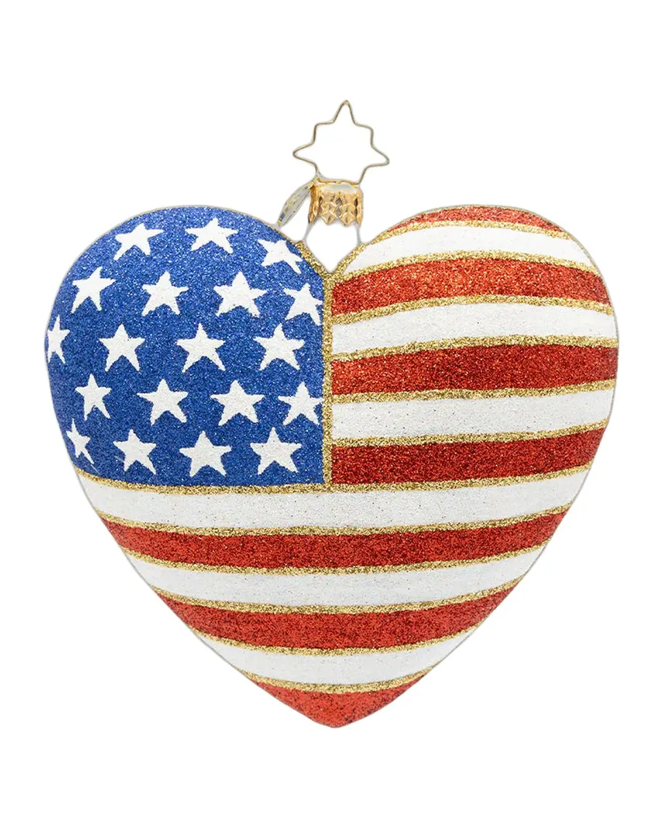 Christopher Radko 250 Years Heart of Independence Christmas Ornament | Thumbnail 3 Christopher Radko 250 Years Heart of Independence Christmas Ornament | Thumbnail 3