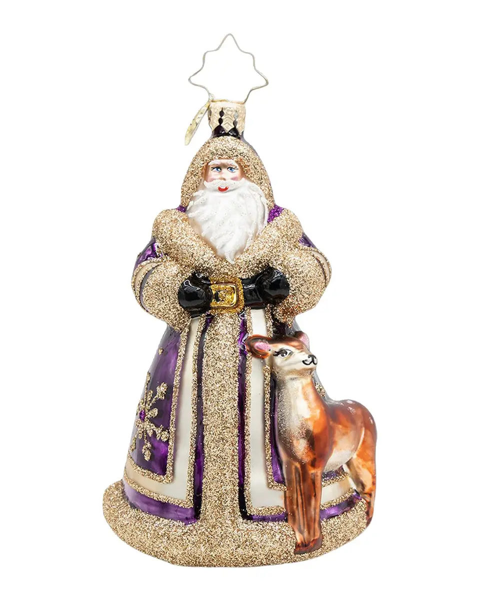 Christopher Radko Woodland Wonder Santa Christmas Ornament | Thumbnail 3 Christopher Radko Woodland Wonder Santa Christmas Ornament | Thumbnail 3