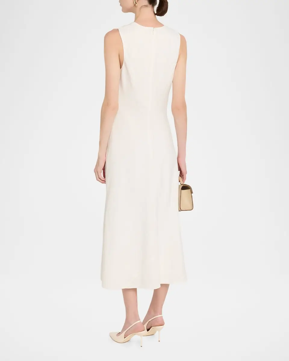 Vince Bias Linen Midi Dress | Thumbnail 3 Vince Bias Linen Midi Dress | Thumbnail 3