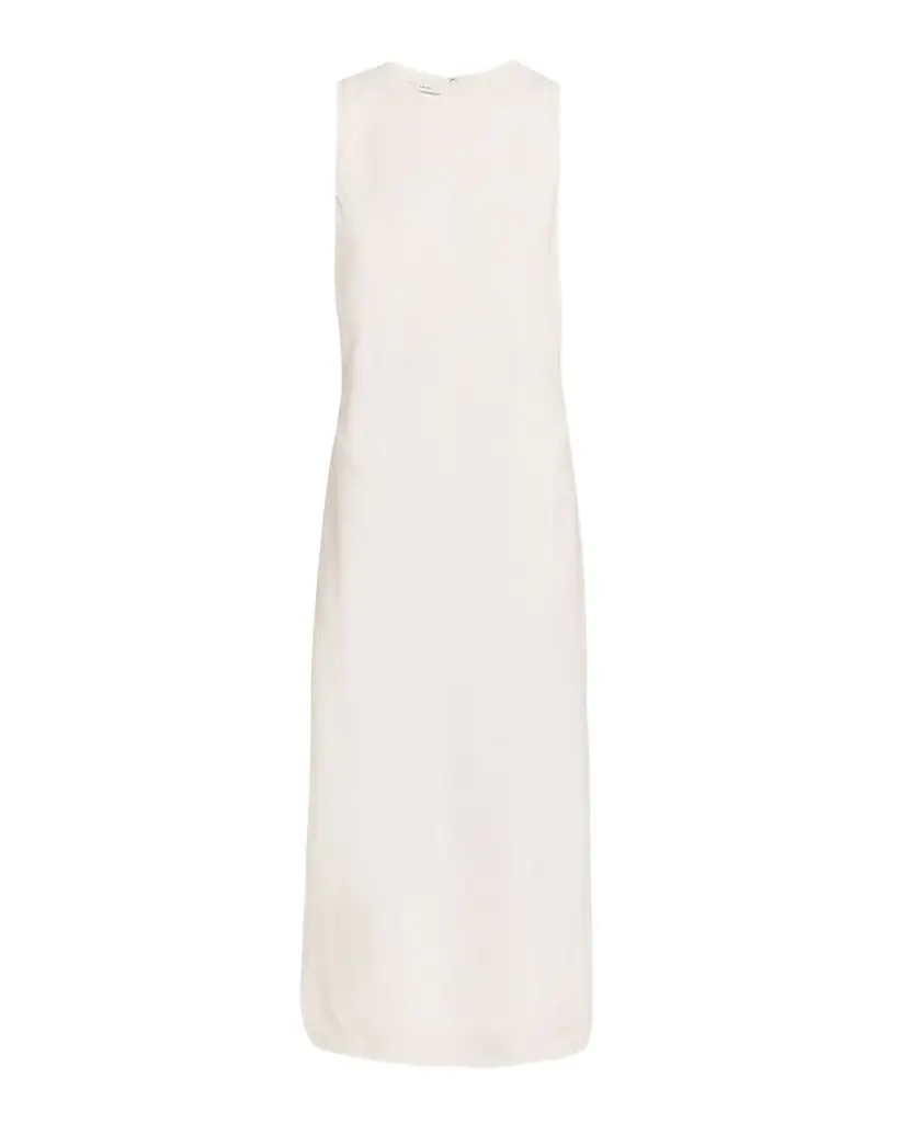 Vince Bias Linen Midi Dress | Image 1 Vince Bias Linen Midi Dress | Image 1