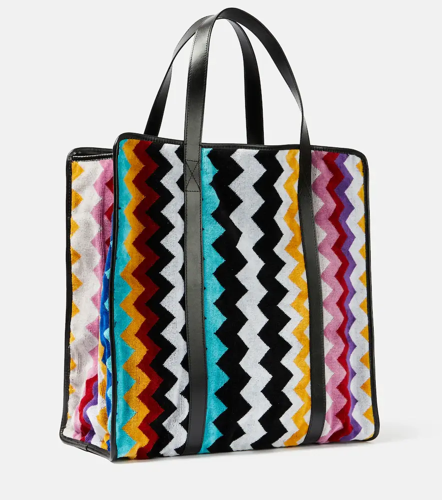 Missoni Cyrus ZigZag leather-trimmed tote bag | Thumbnail 3