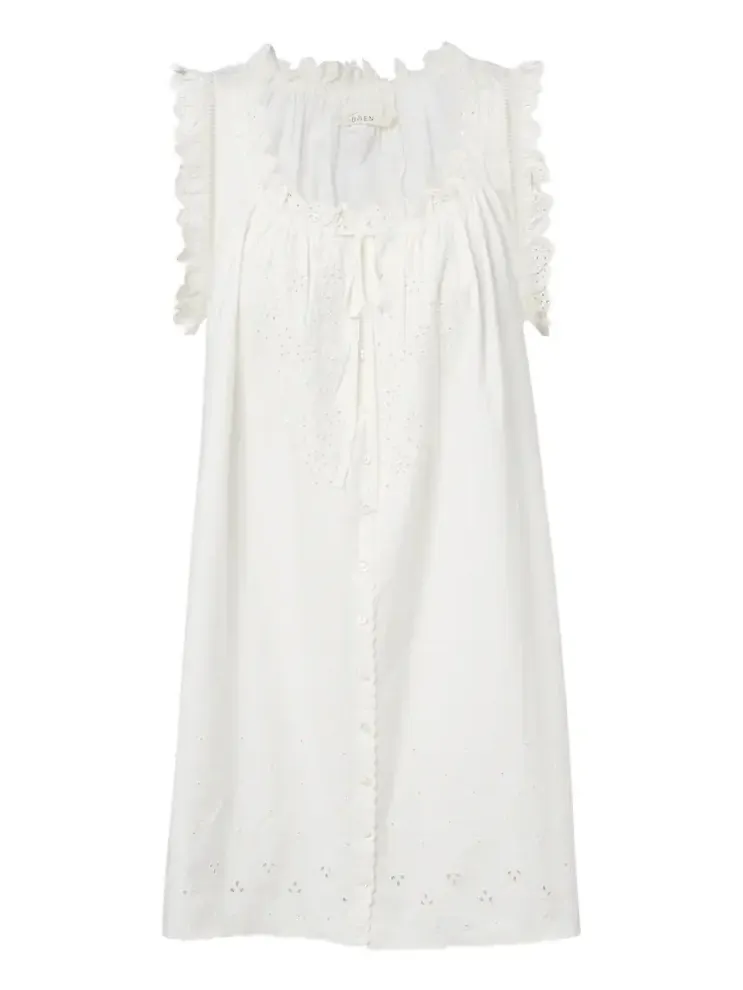 Dôen Nessie broderie anglaise cotton minidress Dôen Nessie broderie anglaise cotton minidress