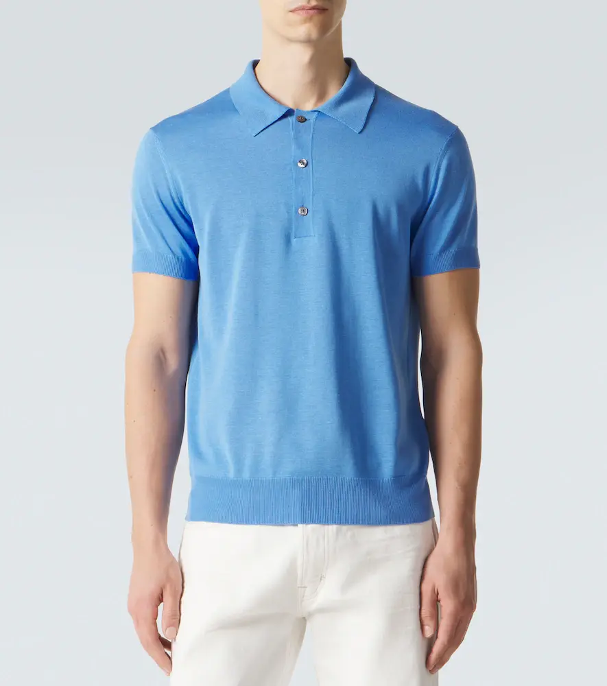 Tom Ford Silk and linen polo sweater | Thumbnail 6