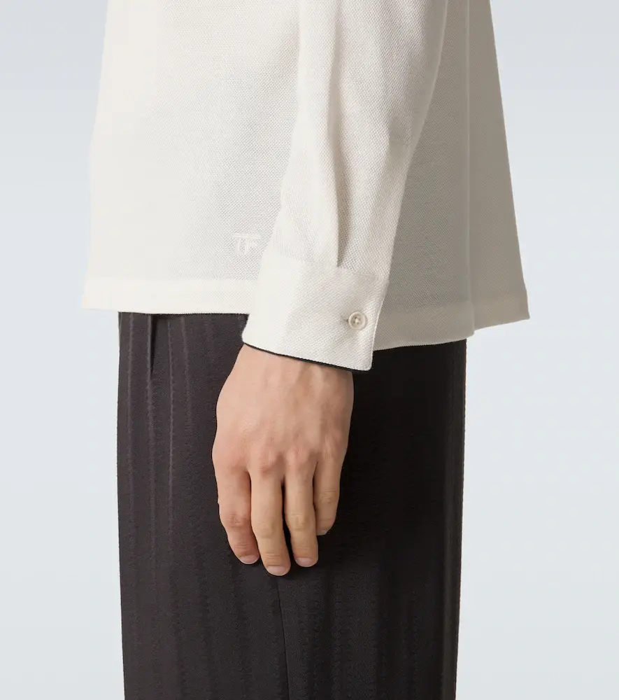 Tom Ford Silk and cotton piqué polo shirt | Thumbnail 2 Tom Ford Silk and cotton piqué polo shirt | Thumbnail 2