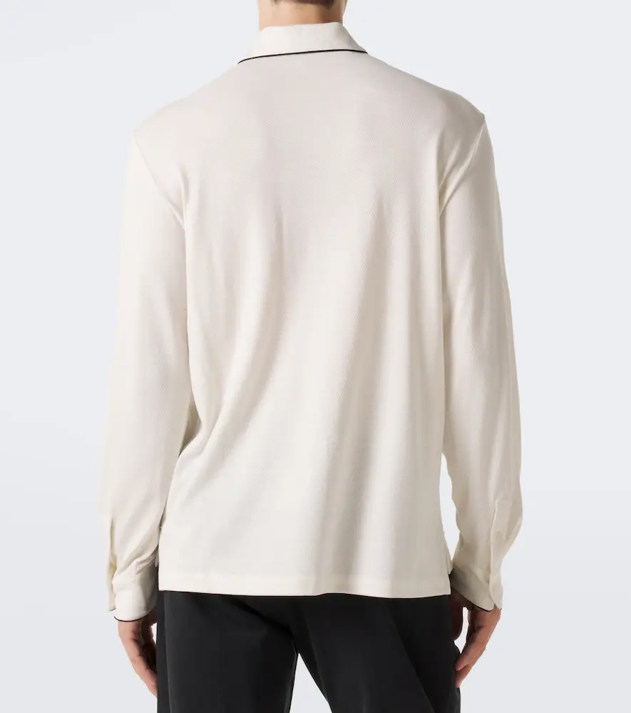 Tom Ford Silk and cotton piqué polo shirt | Thumbnail 6 Tom Ford Silk and cotton piqué polo shirt | Thumbnail 6