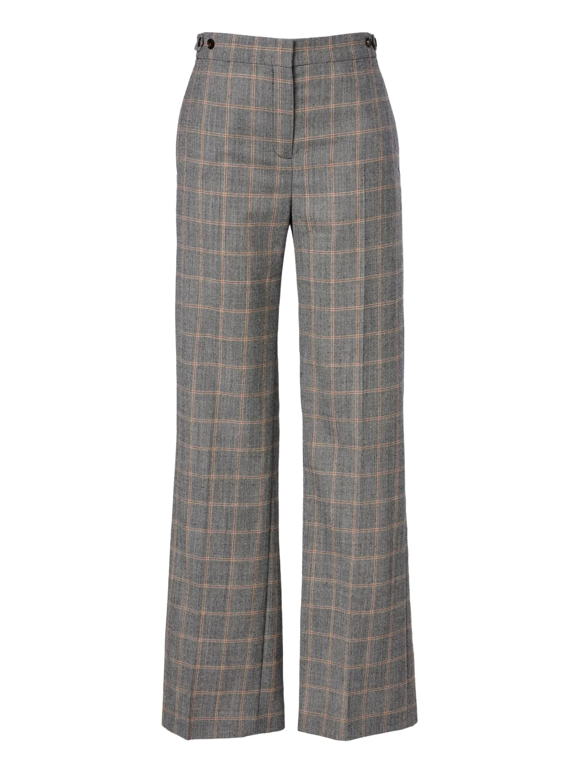 Checked wool wide-leg pants Checked wool wide-leg pants