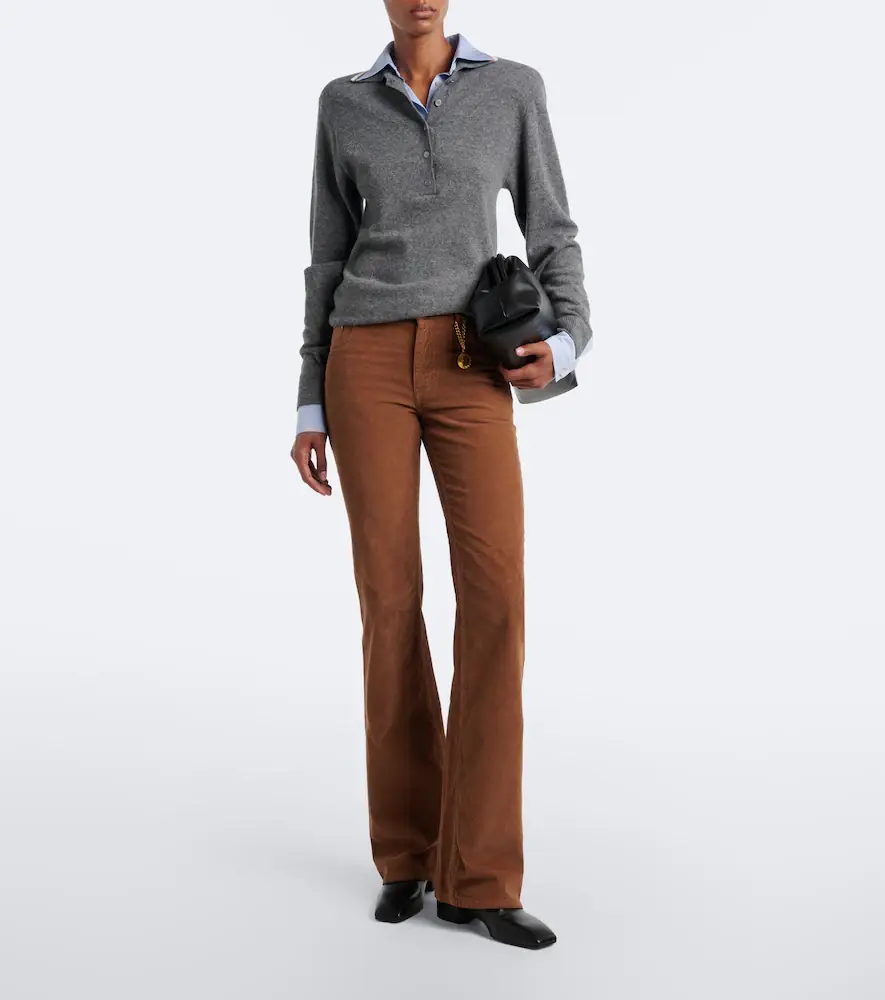 Stella McCartney Cotton corduroy flared pants | Thumbnail 5 Stella McCartney Cotton corduroy flared pants | Thumbnail 5