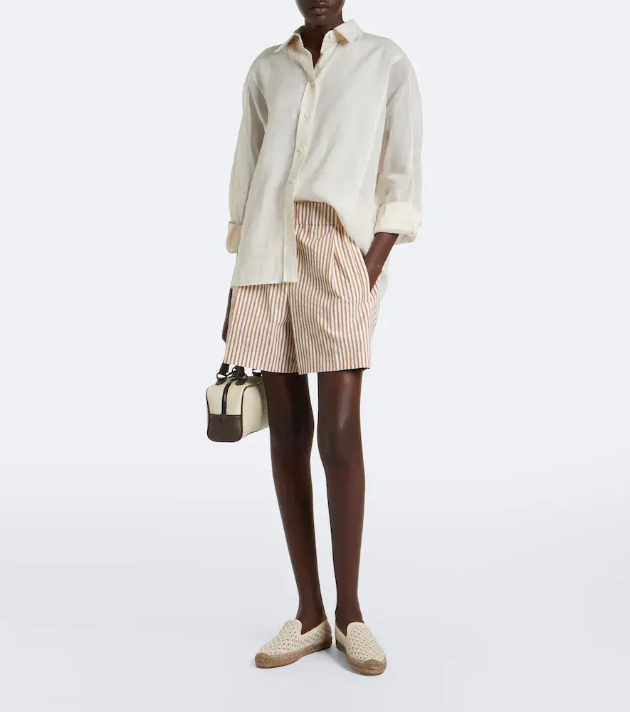 Brunello Cucinelli Monili suede-trimmed canvas espadrilles | Thumbnail 5