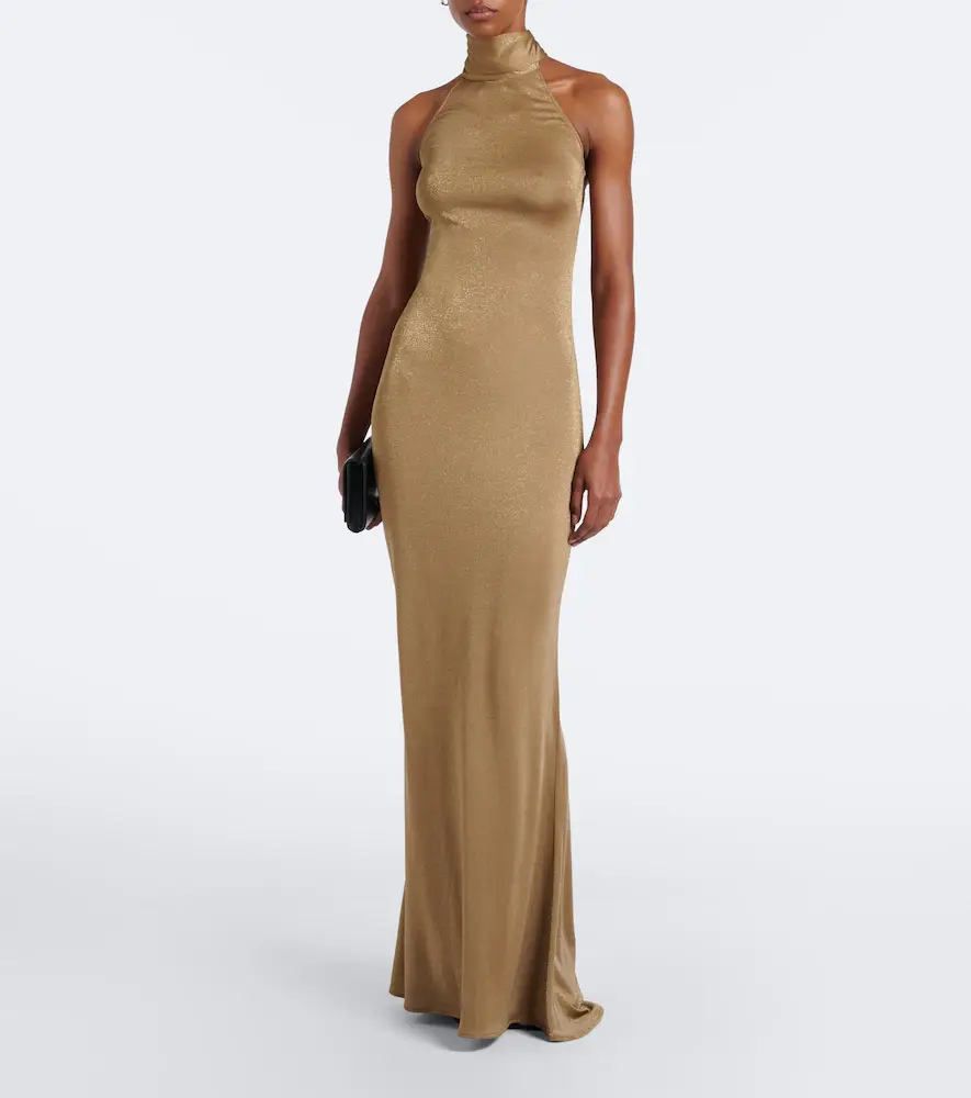 Ralph Lauren Collection Kelsie halterneck gown | Thumbnail 3