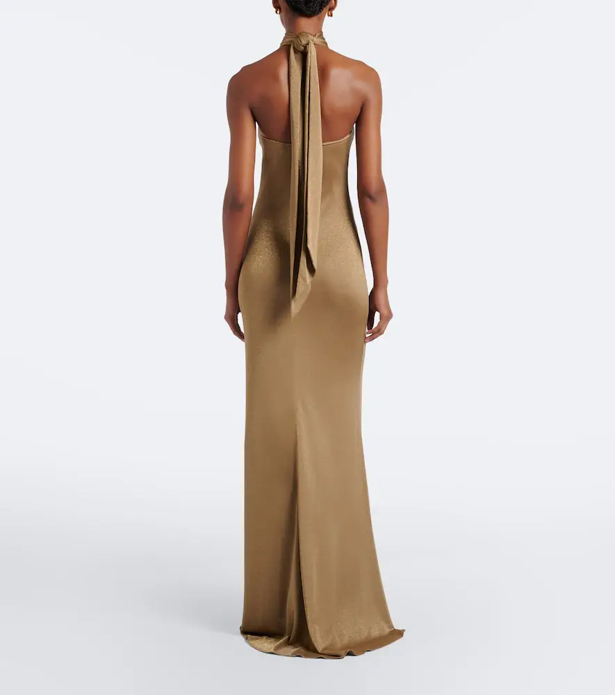 Ralph Lauren Collection Kelsie halterneck gown | Thumbnail 4