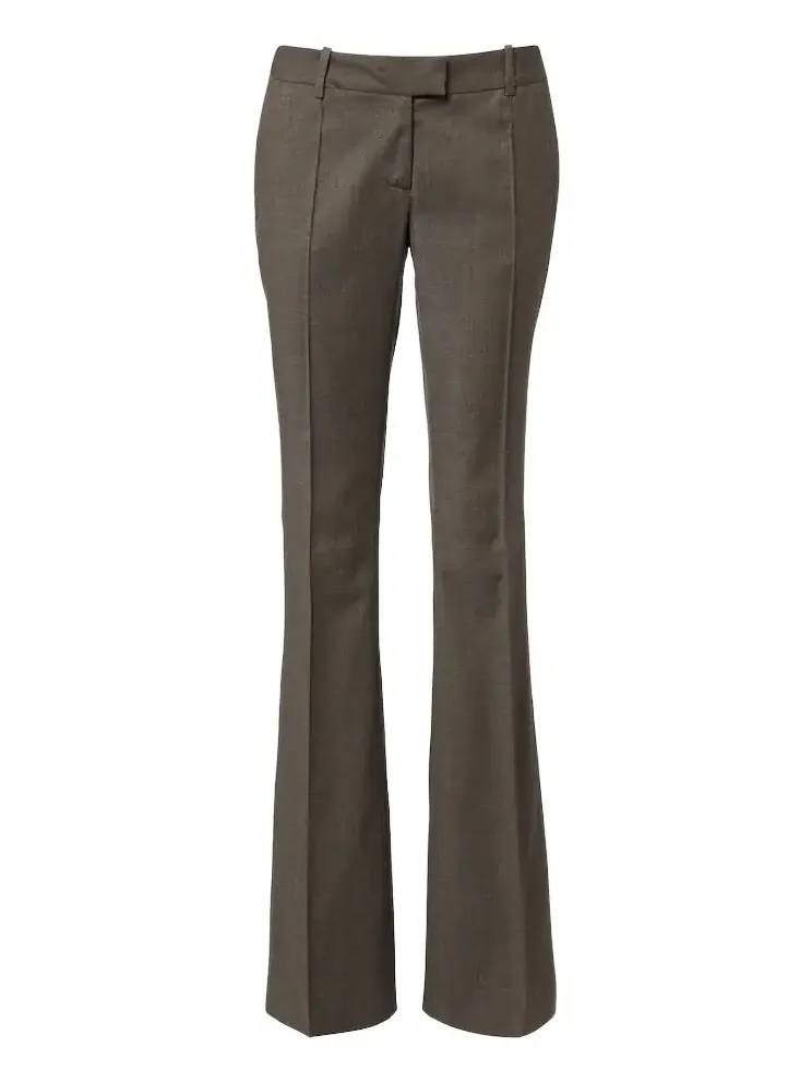 Low-rise wool-blend flared pants Low-rise wool-blend flared pants