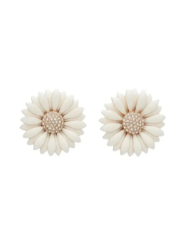 Floral embellished earrings