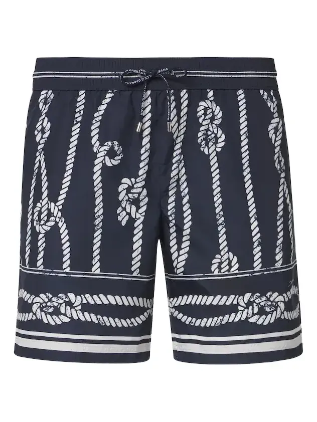 Printed swim trunks