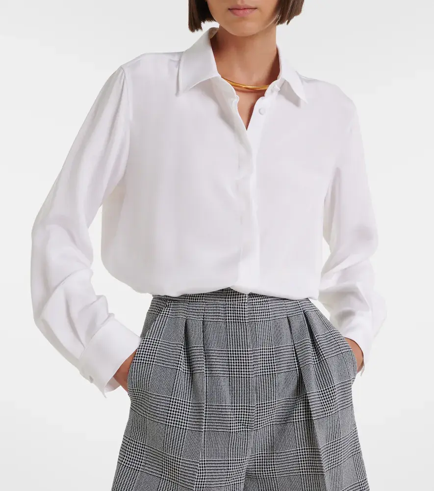Max Mara Silk crêpe de chine shirt | Thumbnail 2 Max Mara Silk crêpe de chine shirt | Thumbnail 2