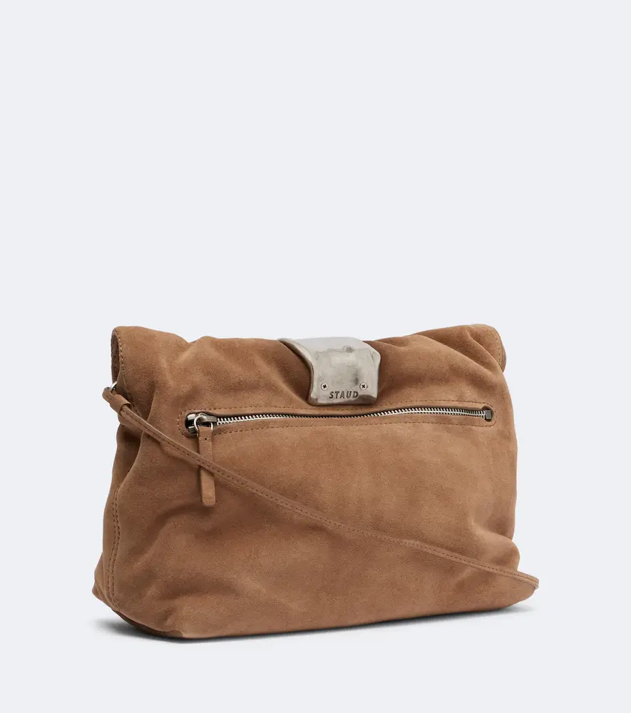 Staud Puff Small suede clutch | Thumbnail 2 Staud Puff Small suede clutch | Thumbnail 2
