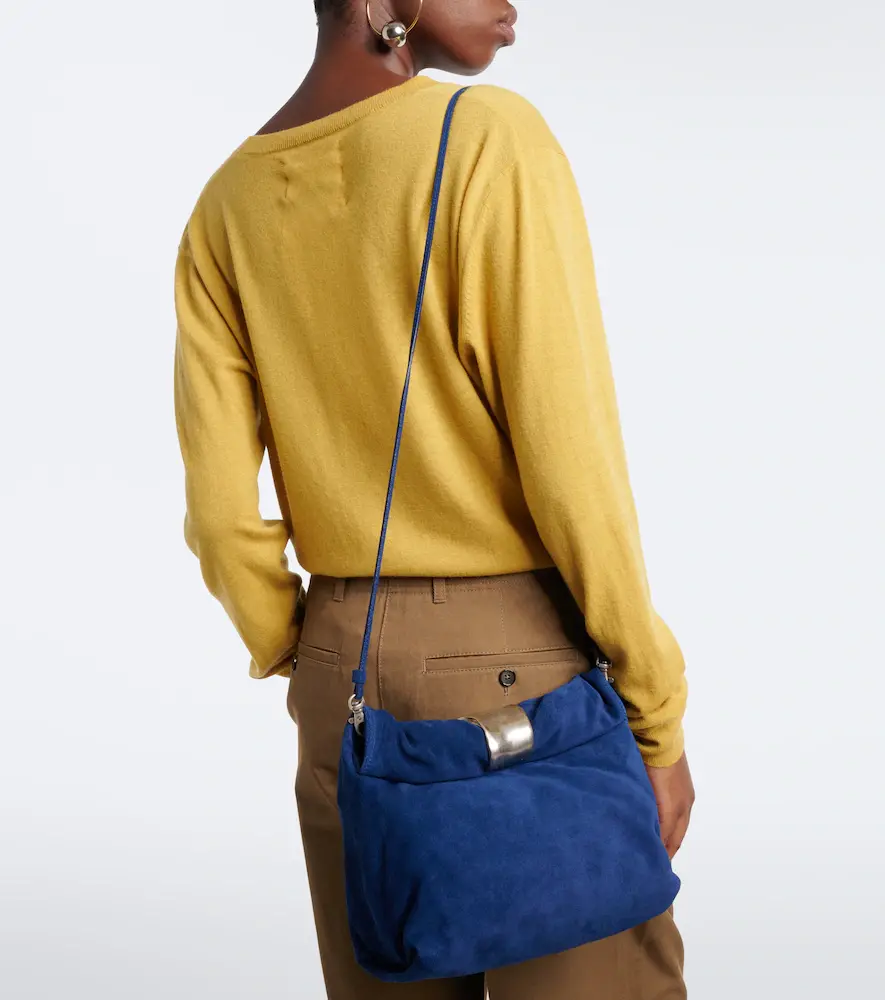 Staud Puff Small suede clutch | Thumbnail 4 Staud Puff Small suede clutch | Thumbnail 4