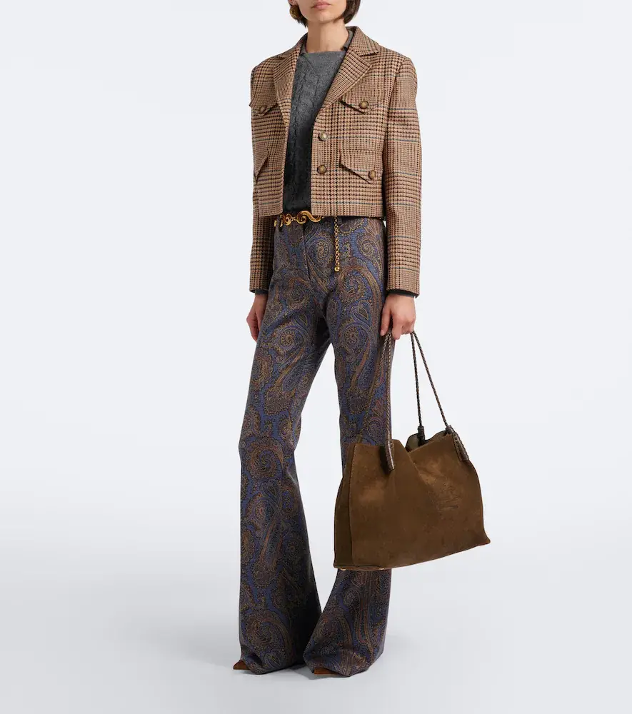 Etro Libra Large suede tote bag | Thumbnail 4 Etro Libra Large suede tote bag | Thumbnail 4