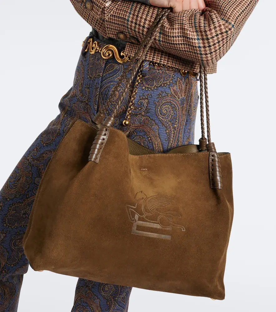 Etro Libra Large suede tote bag | Thumbnail 5 Etro Libra Large suede tote bag | Thumbnail 5