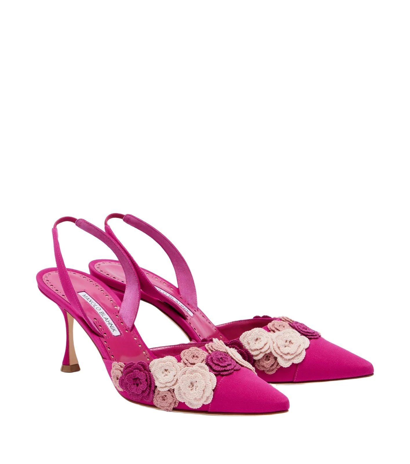 Svemuta floral-appliqué slingback pumps Svemuta floral-appliqué slingback pumps