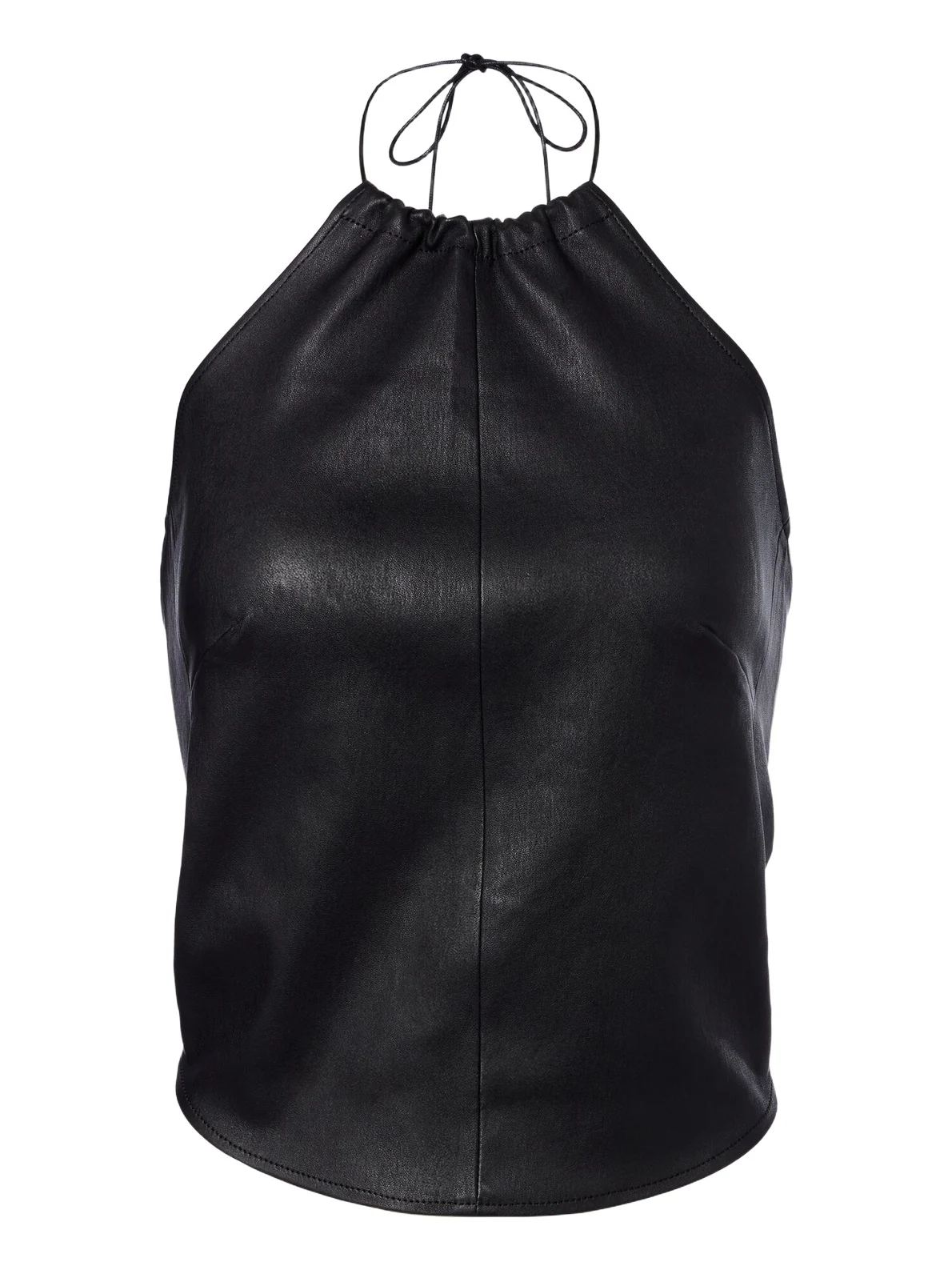 Rosie halterneck leather top Rosie halterneck leather top