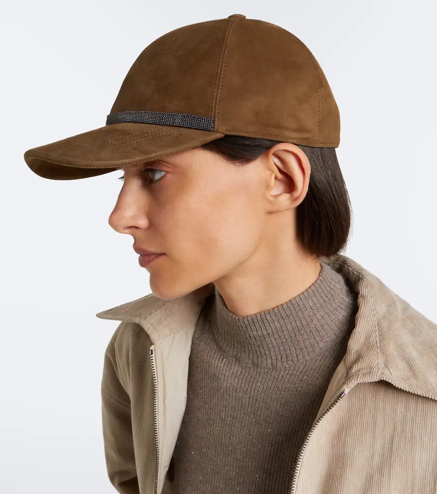 Brunello Cucinelli Monili suede baseball cap | Thumbnail 4 Brunello Cucinelli Monili suede baseball cap | Thumbnail 4