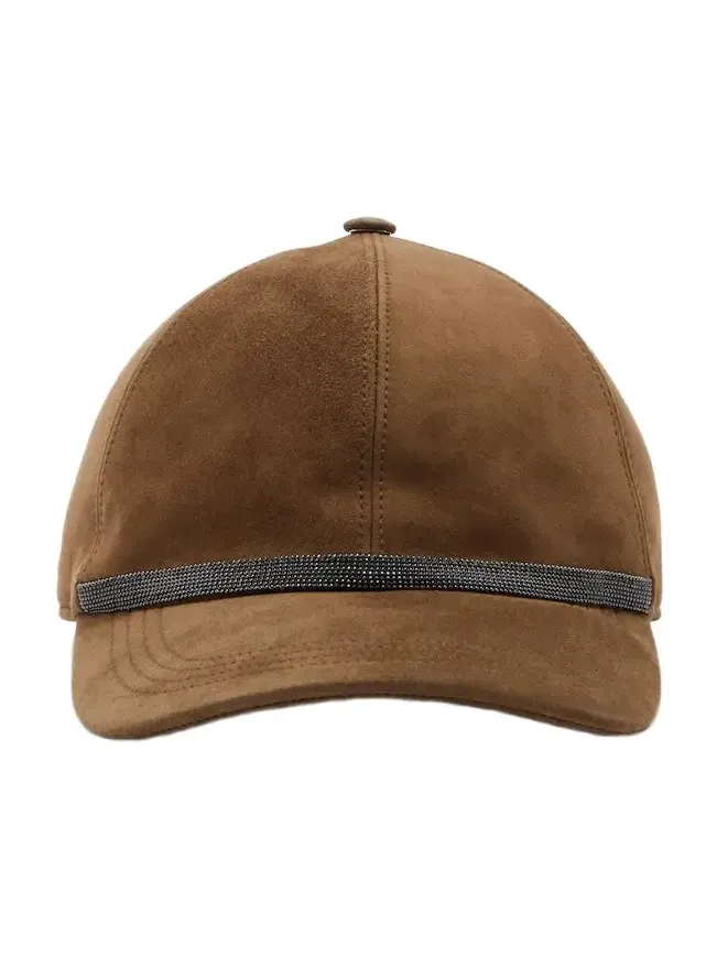 Monili suede baseball cap