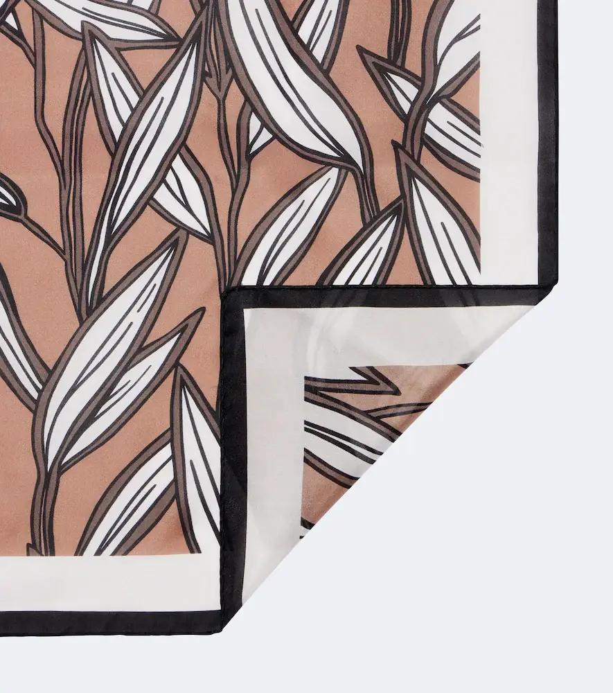 Brunello Cucinelli Printed silk twill scarf | Thumbnail 3