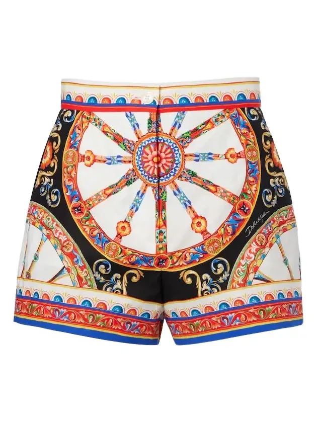 Carretto cotton poplin shorts