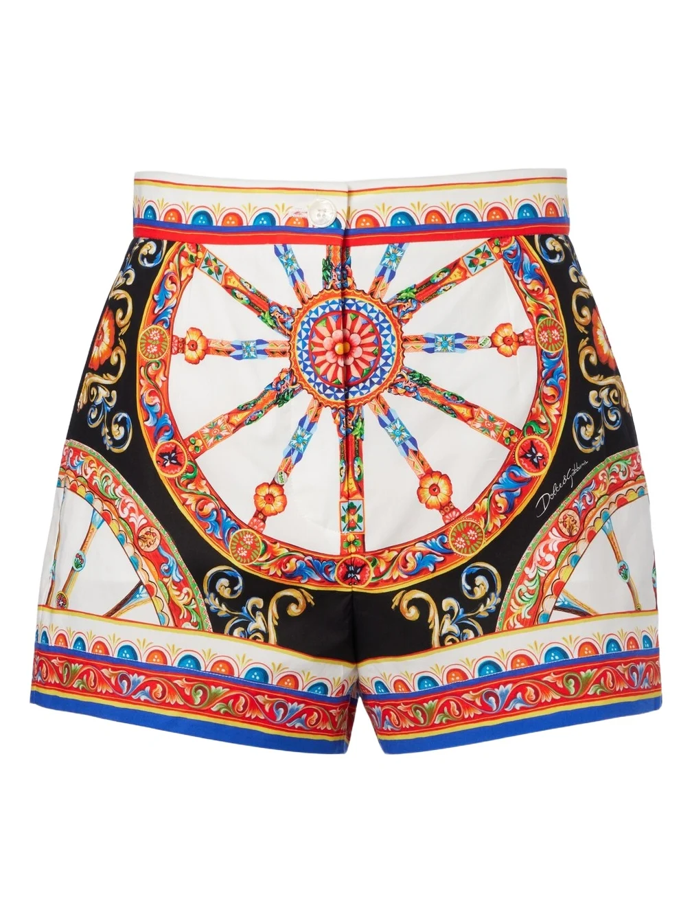 Dolce & Gabbana Carretto cotton poplin shorts