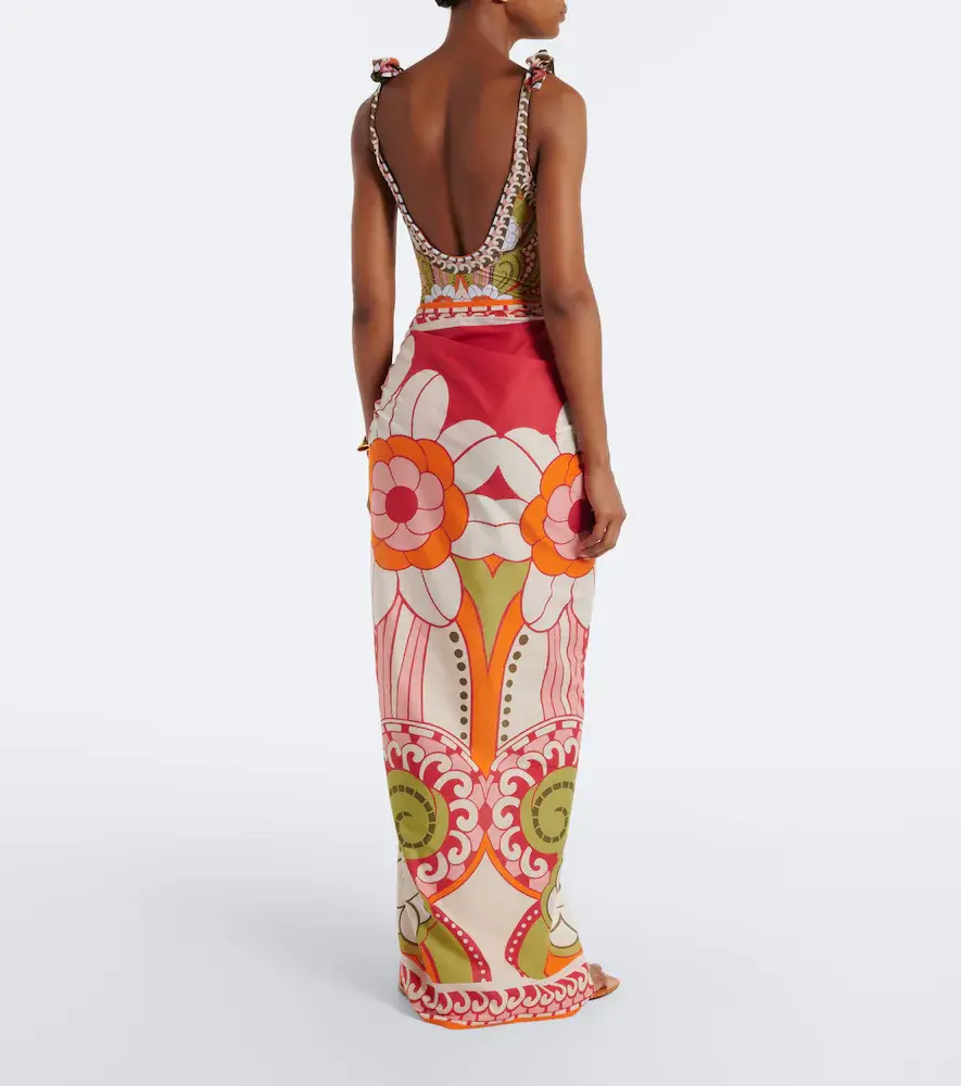 La DoubleJ Printed cotton beach cover-up | Thumbnail 2 La DoubleJ Printed cotton beach cover-up | Thumbnail 2