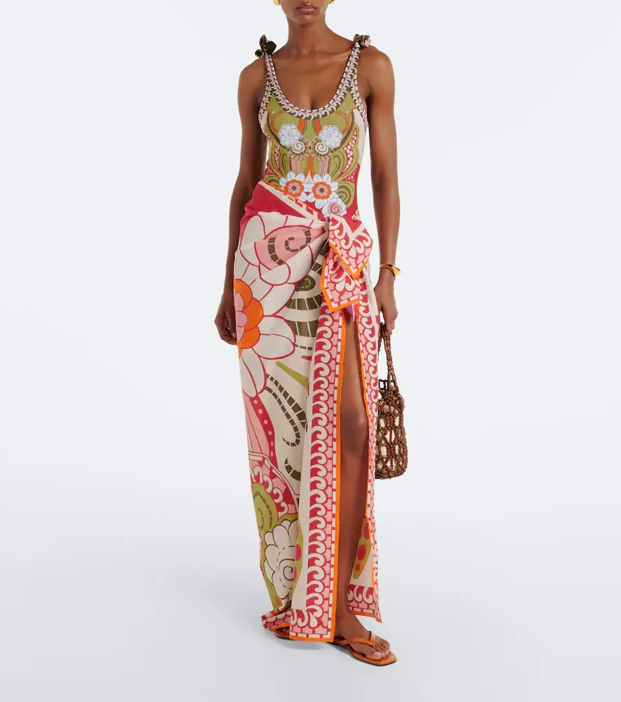 La DoubleJ Printed cotton beach cover-up | Thumbnail 5 La DoubleJ Printed cotton beach cover-up | Thumbnail 5