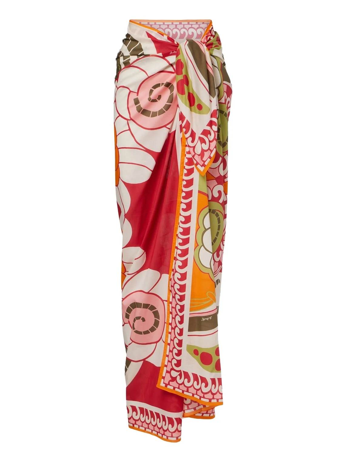 La DoubleJ Printed cotton beach cover-up