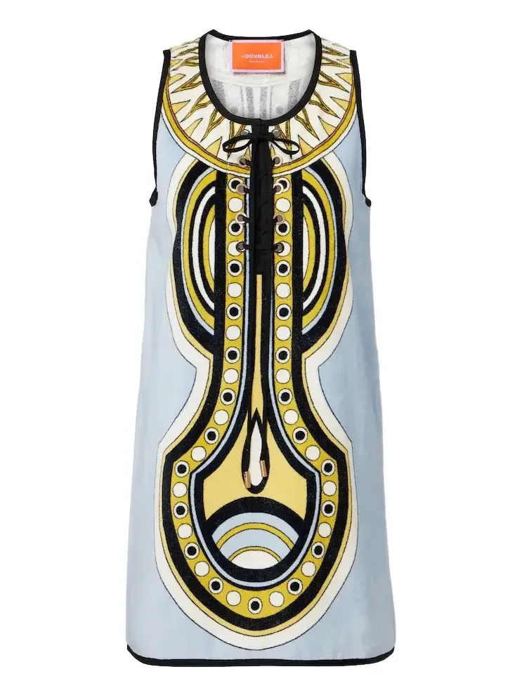 Totem printed cotton minidress Totem printed cotton minidress