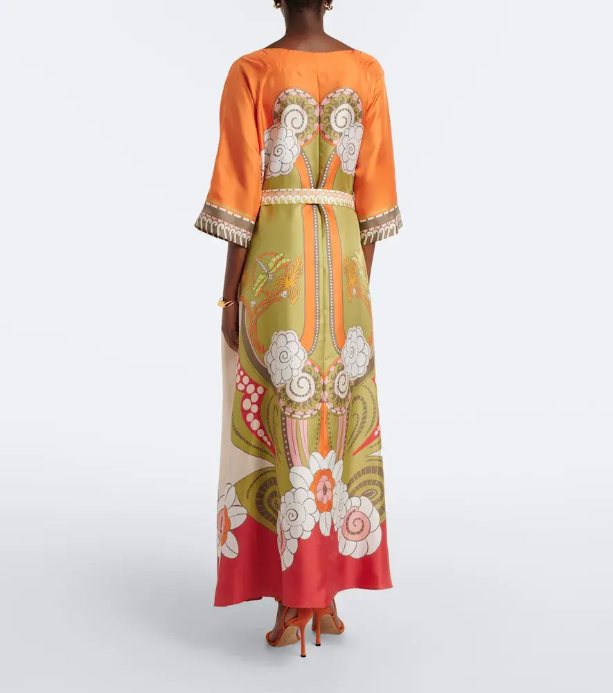 La DoubleJ Muumuu printed silk twill maxi dress | Thumbnail 2