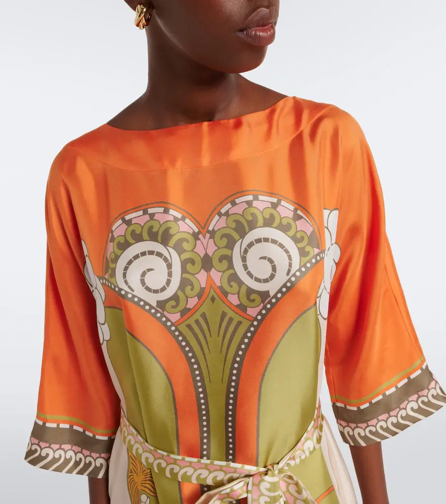 La DoubleJ Muumuu printed silk twill maxi dress | Thumbnail 3