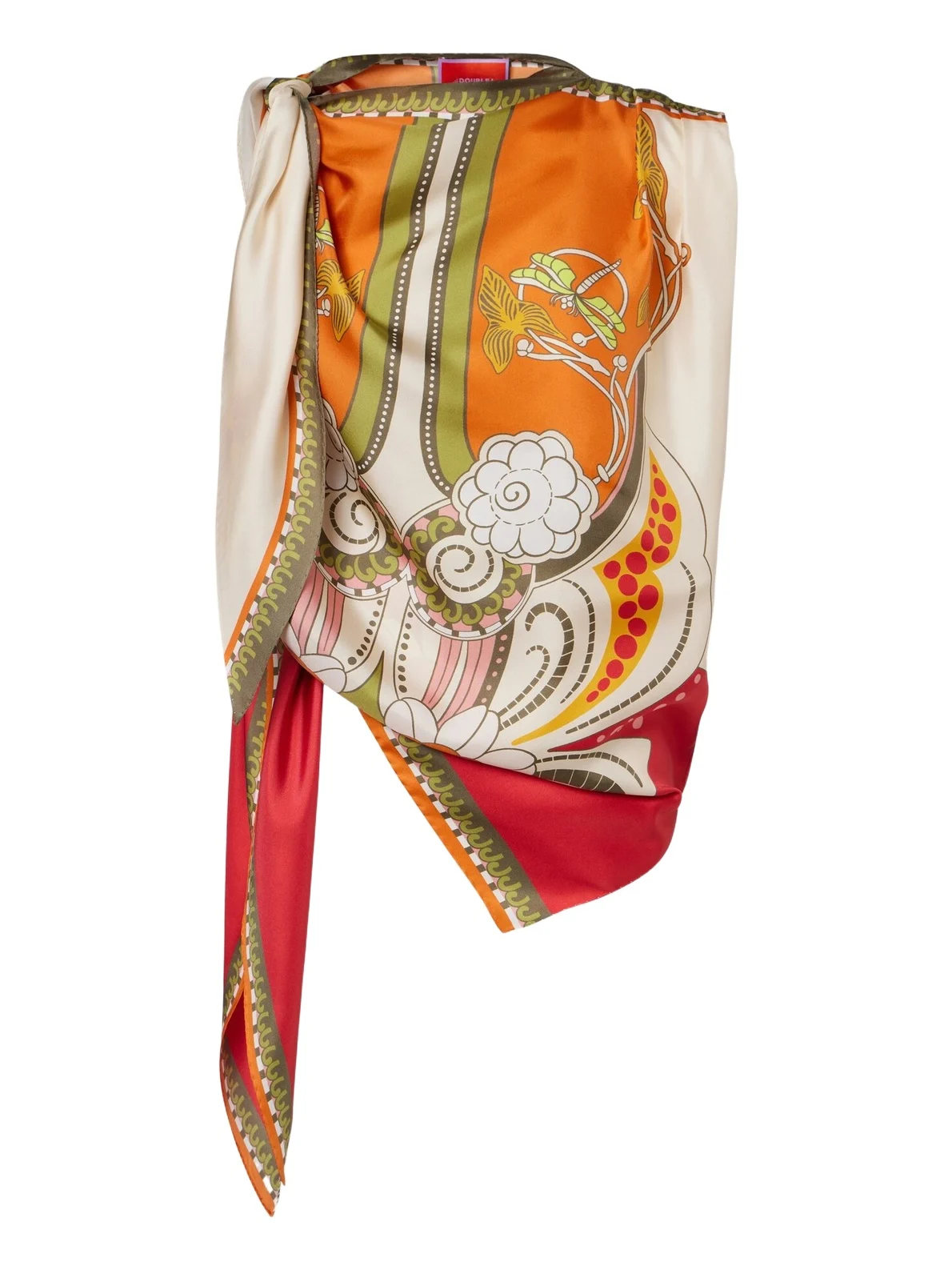 Full-On printed silk twill top Full-On printed silk twill top