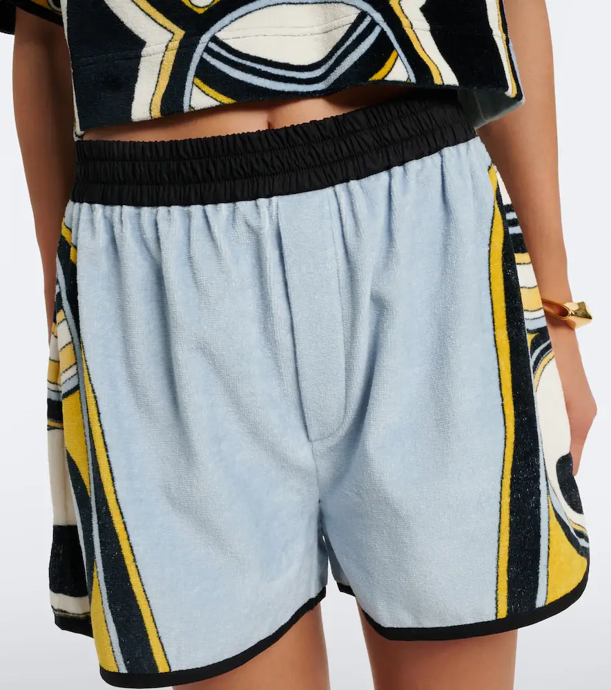 La DoubleJ Pull-up printed cotton terry shorts | Thumbnail 3 La DoubleJ Pull-up printed cotton terry shorts | Thumbnail 3