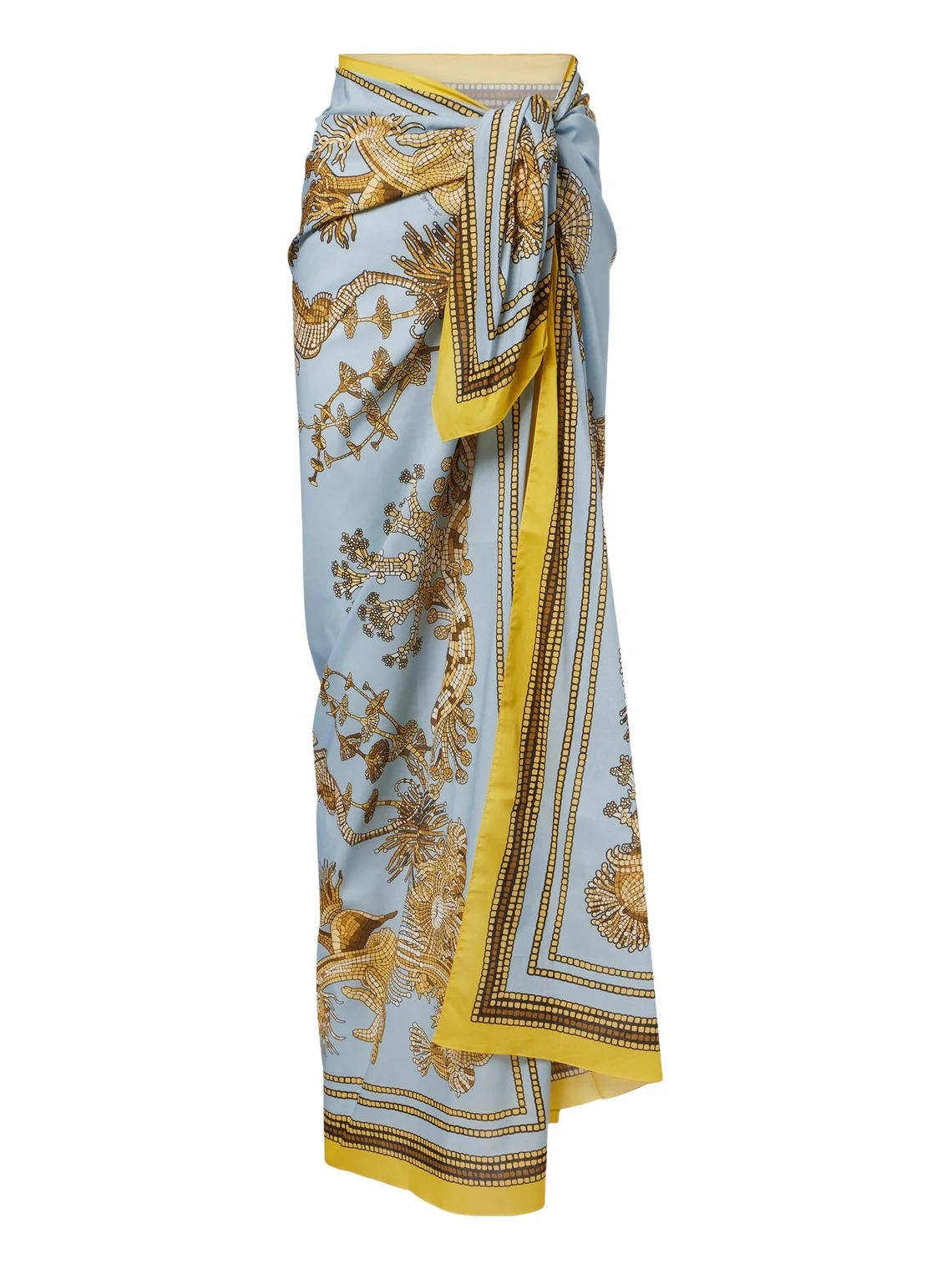 Printed cotton beach cover-up Printed cotton beach cover-up